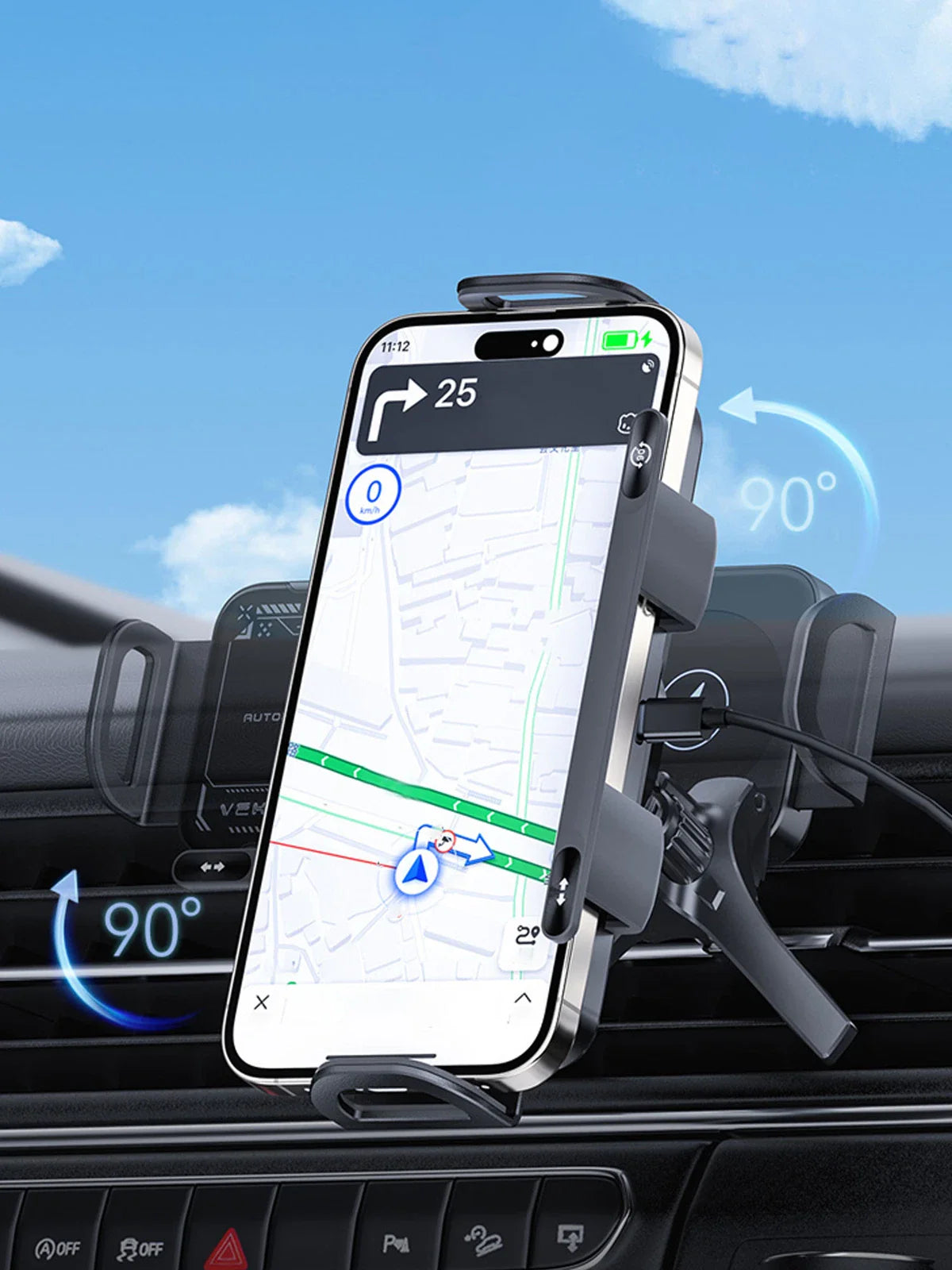 G-Support de téléphone rotatif automatique