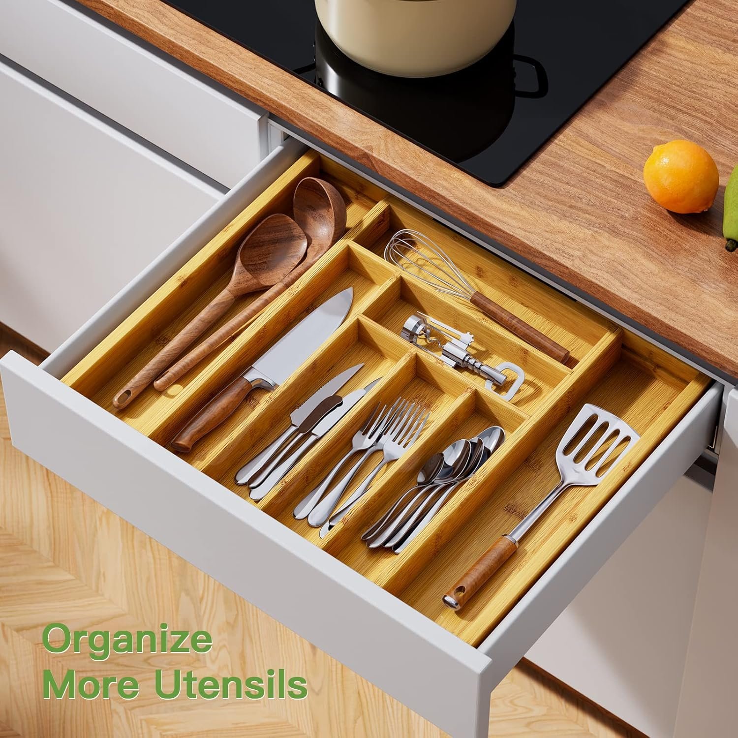 Organisateur De Tiroir De Cuisine Extensible g